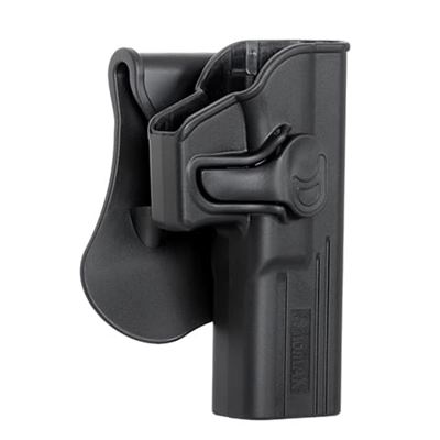 Belt Holster GLOCK Plastic RIGHT BLACK AMOMAX AMX009-BK 2