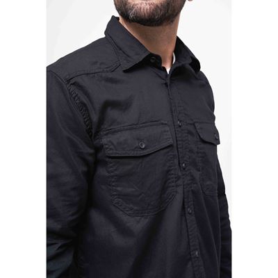 Flanell shirt long sleeve BLACK