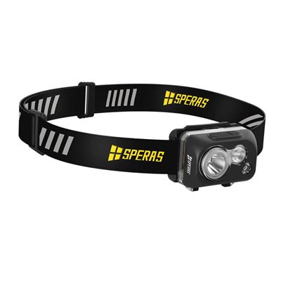 Headlamp B7 rechargeable 600 lumens, 92 meters, IP68