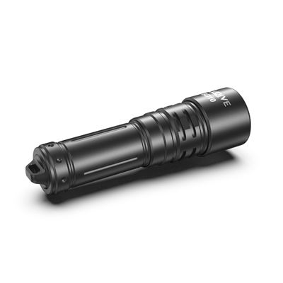 Flashlight BD10 rechargeable, waterproofed, 1200 lumens, 265 meters, IP68 BLACK