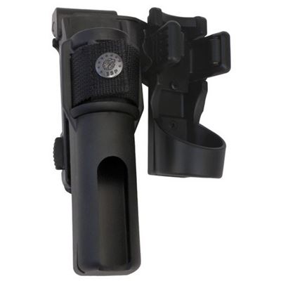 Case rotary telescopic minor. baton 21, 23, 26 'and flashlight