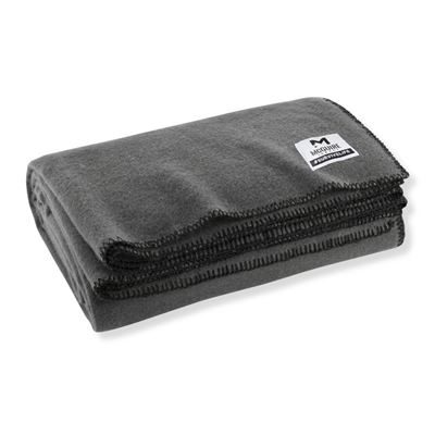 Wool blanket with trim 160 x 230 cm GREY