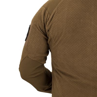 ALPHA HOODIE Jacket Grid Fleece COYOTE