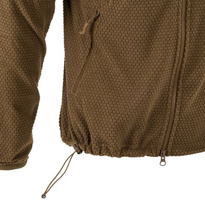 ALPHA HOODIE Jacket Grid Fleece COYOTE