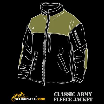 CLASSIC ARMY fleece jacket OLIVE GREEN/BLACK