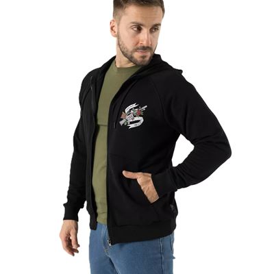 COME AND TAKE IT FULLZIP HOODIE BLACK