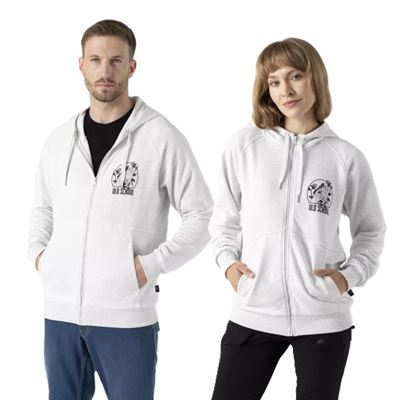 OLD SCHOOL HOODIE LIGHT GREY MELANGE