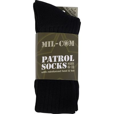 Socks PATROL BLACK size 6-11