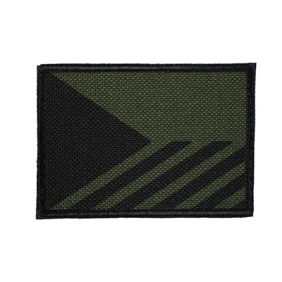 Textile CZECH Flag Velcro Patch DARK GREEN