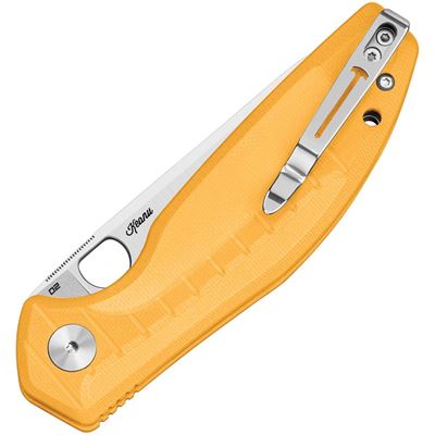 Folding knife ANGRY OWL B-Lock YELLOW