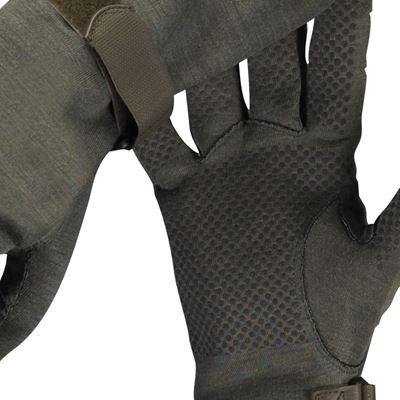 BW NOMEX® pilot gloves long with grips GREEN