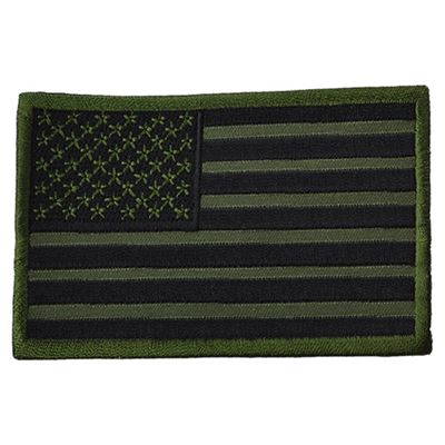 Flag USA patch OLIVE