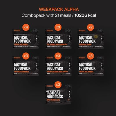 Dehydrated Food 21 Servings WEEKPACK ALPHA TACTICAL FOODPACK C0017 5