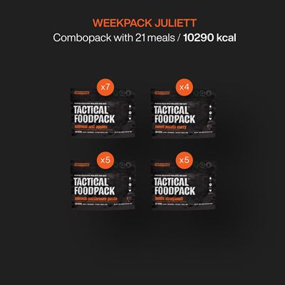 Dehydrated Food 21 Servings WEEKPACK JULIETT TACTICAL FOODPACK C0018 5