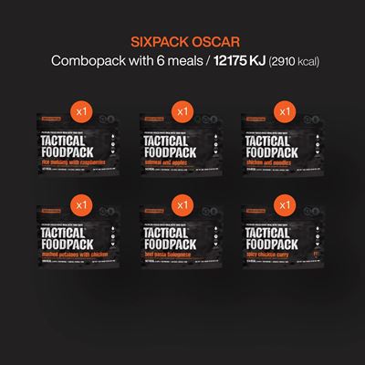 Dehydrated Food 6 Servings SIXPACK OSCAR TACTICAL FOODPACK C0021 2