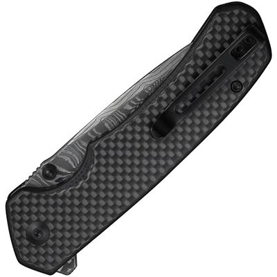 Folding knife BRAZEN button lock Damascus blade CIVIVI C19059CDS1 3