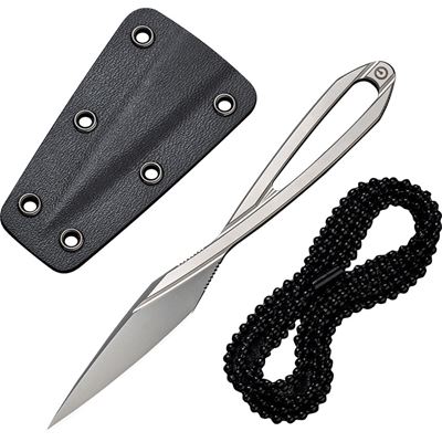 D-ART Fixed Blade Neck Knife With Kydex Sheath