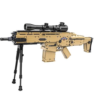 SCAR Assault Rifle - Block Gun 1406 pieces