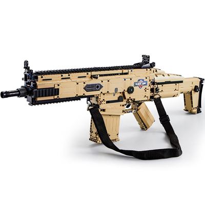 SCAR Assault Rifle - Block Gun 1406 pieces