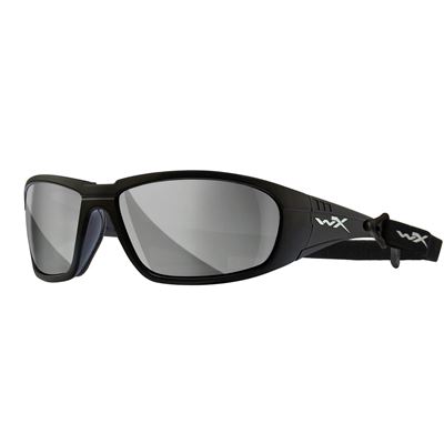 Tactical sunglasses WX BOSS CAPTIVATE™ BLACK frame SILVER FLASH lenses