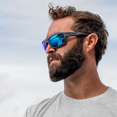 Tactical sunglasses WX OZONE CAPTIVATE™ GREY frame POLARISED BLUE lenses