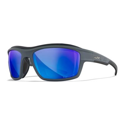 Tactical sunglasses WX OZONE CAPTIVATE™ GREY frame POLARISED BLUE lenses