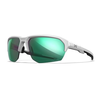 Tactical sunglasses WX JAKL CAPTIVATE™ WHITE frame POLARIZED GREEN MIRROR Glasses