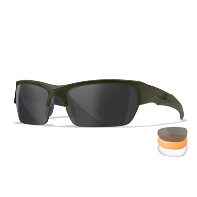 Tactical sunglasses WX VALOR set 3 lenses OLIVE frame