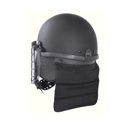 RIOT VISOR helmet with face shield and grille – BLACK Commando CI-5116 4