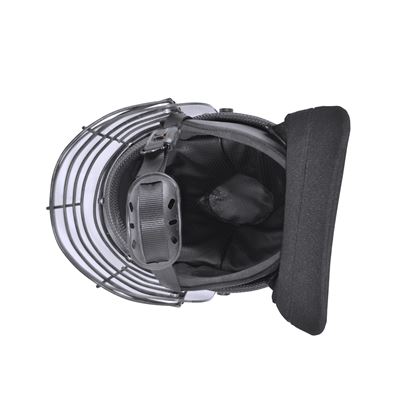 RIOT VISOR helmet with face shield and grille – BLACK Commando CI-5116 3