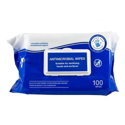 Antimicrobial Wipes 100 pcs