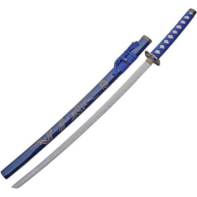 Katana DRAGON set of 3 with stand BLUE