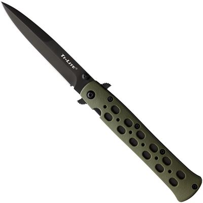 Folding Knife TI-LITE Fine Edge GREEN