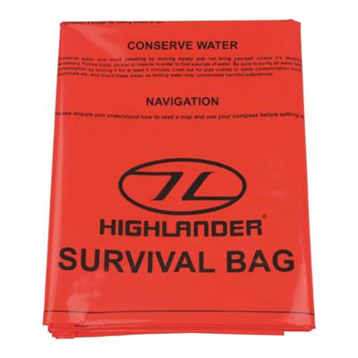 Emergency Survival Bag 80cm x 90cm ORANGE
