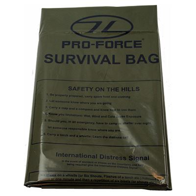 Emergency Survival Bag 91x183 cm, including instructions OLIV