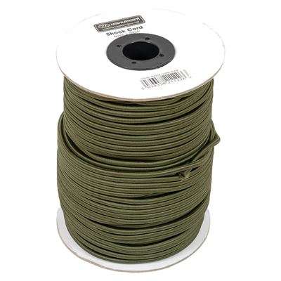 Elastic cord 6 mm 100 m OLIVE