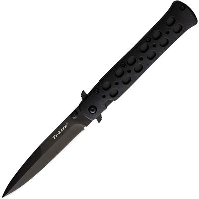 Folding Knife TI-LITE Fine Edge BLACK