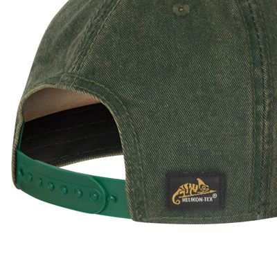 Shooting Time Snapback Cap DIRTY WASHED DARK GREEN/KELLY GREEN