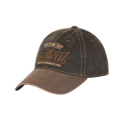 Tactical Snapback Cap DIRTY WASHED BLACK/BROWN