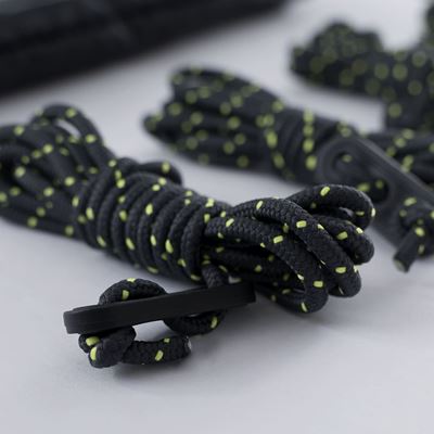 Cord Lanyard with Tensioner 4 pcs. set BLACK