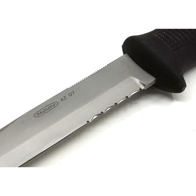 DIVER AZ knife STAINLESS STEEL/hardened RUBBER