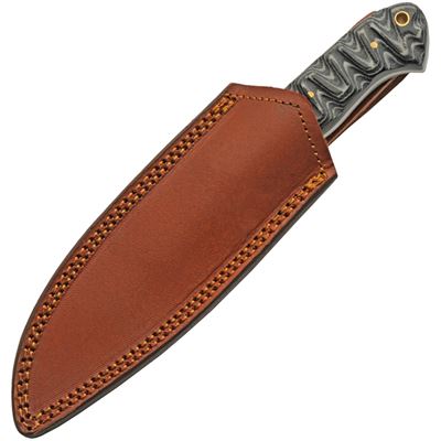 Damascus Fixed Blade CHARCOAL HUNTER