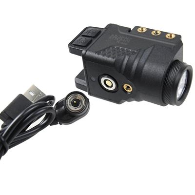 LA01G pistol flashlight with green laser BLACK