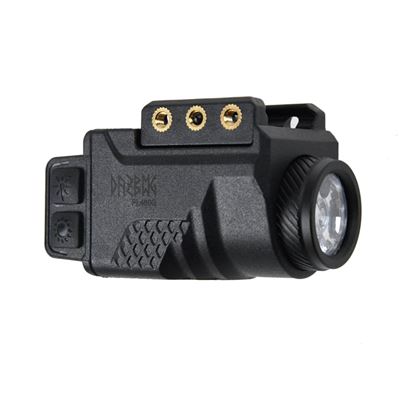 LA01G pistol flashlight with green laser BLACK