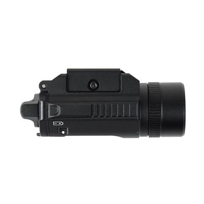 Tactical flashlight PT01 for pistol BLACK