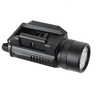 Tactical flashlight PT01 for pistol BLACK