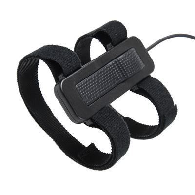 Tactical flashlight RT01 with green laser BLACK