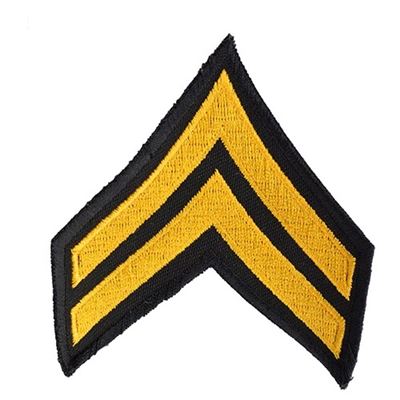 Patch U.S. rank of Corporal - GOLD