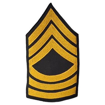 Patch U.S. rank of Sergeant - GOLD