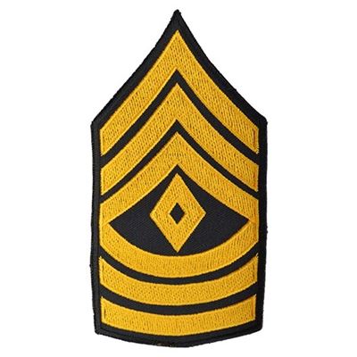 Patch U.S. rank of First Sergeant - GOLD